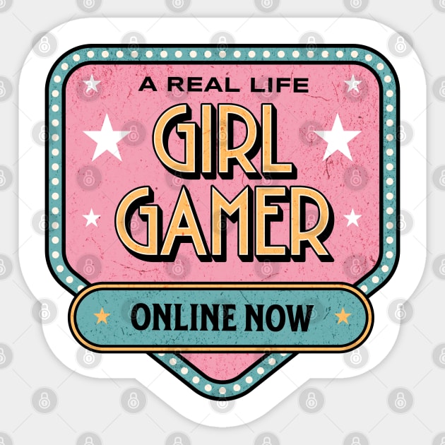 A Real Life Girl Gamer Online Now Sticker by Trinket Trickster